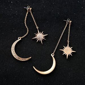 ✨Moon and Sun Gold Earrings
